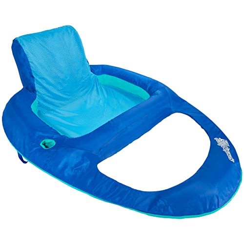 Swimways Spring Float Xl Recliner Pool Lounge Chair With Hyper-Flate Valve, 25% Larger Than Spring Float Recliner, Blue #TOP6