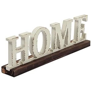 Rustic Home Decor Signs for Tabletop 14 inches Boho Distressed White Wooden Signs Home Signs for Home Decor Farmhouse Christmas Decorations for Indoor Living Room Fireplace Shelf Bedroom