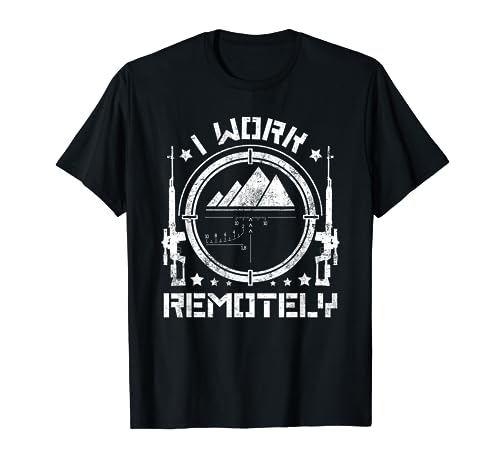 I Work Remotely with SVD T-Shirt