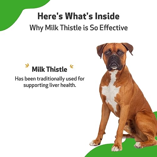 image for Pet Wellbeing Milk Thistle for Dogs - Supports Liver Health, Protects 