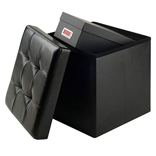 Winsome Wood 20415 Ashford Ottoman with Storage Faux Leather by Winsome - Image 4