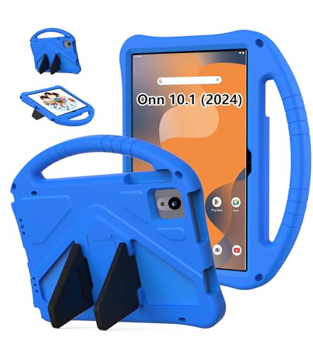 YRH for Onn 10.1 Tablet Case (Gen 4) 2024 (Model: 100135925) EVA Kids Shockproof Cover for Onn Tablet Case 10.1 inch Blue