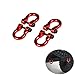 XUNJIAJIE 4 Pezzi Alluminio Gancio di Traino D-Rings per Traxxas TRX-4 1/10 Scala RC Buggy Accessori