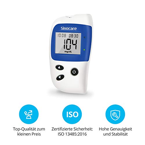 Blutzuckermessgerät Sinocare Safe Accu2 Zuckermessgerät für Zuhause