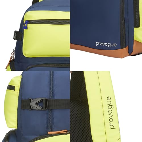 Image of Provogue Zuno 28 litres everyday backpack with 15.6 inch laptop compartment for men and women, stylish contemporary daily use college, office and outdoor bag | With organiser