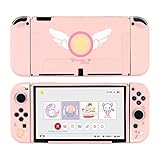 YOCORE Cute Protective Case Compatible with Nintendo Switch OLED Model 2022, Soft TPU DIY Replacement Shell with Shock-Absorption and Anti-Scratch - Cardcaptor Sakura