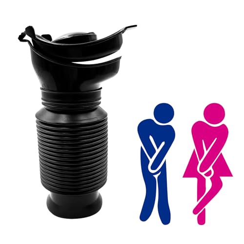 AIBAOBAO Urinario de Emergencia, 750 Ml Botella de Orina PortáTil Reutilizable, RetráCtil de Emergencia, Universal para Hombres, Mujeres y Niños, Viajes de Emergencia al Aire Libre