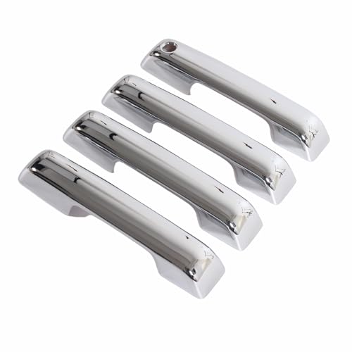 AUCERAMIC Chrome Exterior Outside Door Handle Covers Fit for 2015-2020 Ford F150 Without Smart Keyhole