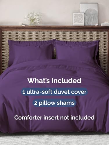 Image of Duvet Cover King Size - Extra Soft 3 Piece with Zipper Closure - Purple