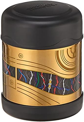 THERMOS FUNTAINER 10 Ounce Stainless Steel Vacuum Insulated Kids Food Jar, C-3Po