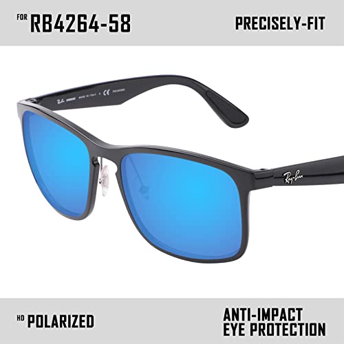 Image of Polarized Replacement Lenses for Ray-Ban Chromance RB4264 58mm Sunglass