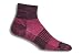 Wrightsock Merino Coolmesh II Quarter Sock - Grey/Pink Large