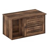 Picture of Furinno Peli Farmhouse Hidden Cat Litter Box with Divider, Rustic Brown