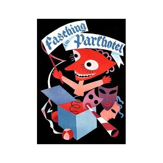 Kunstdruck Póster A3 199 con diseño de carnaval en el parque de Bayern de Múnich