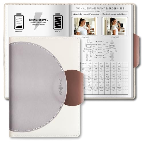 BIROYAL Gym Buch Deutsch, Trainingstagebuch mit 186 Workout für dein Krafttraining, Trainingsbuch Krafttraining A5, Fitnessplaner, Fitness Journal für Bodybuilding, Gym & ​Heimtraining