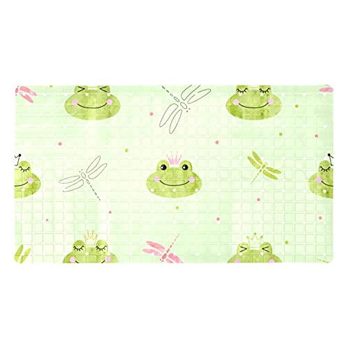 Tapis de bain antidérapant lavable en machine Bennigiry vert clair 39x70