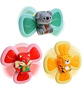 BAKAM Colorful High Chair Suction Cup Toy, Baby Bath Toy for Kids Boys and Girls, Bath Toys for I...