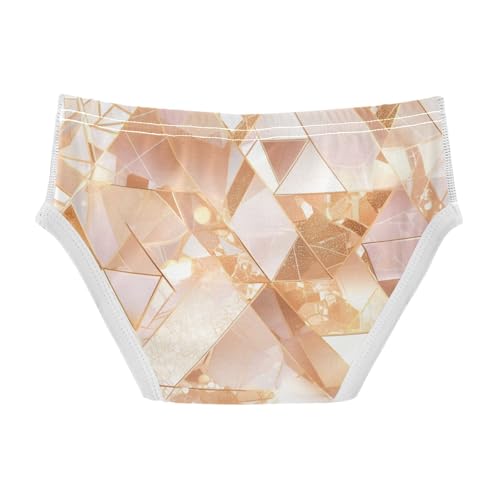 KLL Rose Gold Abstract Metallic Toddler Boys Comfort Underwear Briefs Breathable Undies2