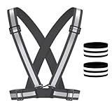 gilet noir 1 mois Sécurité Nocturne: Cet Article Est Conçu Pour Améliorer La Sécurité Pendant Les Activités Nocturnes. Les Gilets Et Bracelets Réfléchissants Ont De Bons Effets Réfléchissants, Ce Qui Peut Améliorer Efficacement Votre Visibilité La Nuit Ou Dans Des Environnements Faiblement Éclairés Et Réduire Les Dangers Potentiels.