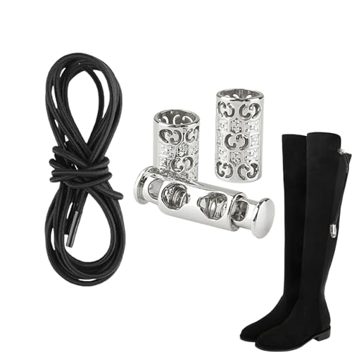 Stiefelriemen für oberschenkelhohe Stiefel, elastische Schnürsenkel, rutschfeste Overknee-Stiefel, 1 Paar verstellbar, bequem, elastisch, kein Herunterfallen für Damen, hohe Stiefel Moreeulsi