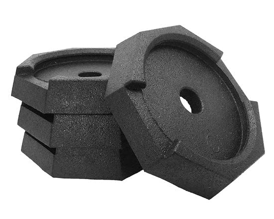 Photo 1 of SnapPad HiWay Permanently Attached RV Leveling Jack Pad for HWH Round Landing Feet (8 inch 4-Pack)