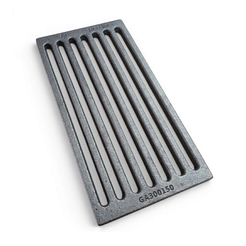30 x 15 x 1 cm - Grille en Fonte pour Collecte des Cendres | Convient pour cheminées et poêles | Résistante | Design Moderne | 100% Fonte de qualité Lunaway