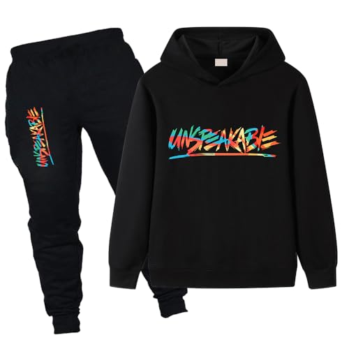 LUQUSKYFEI Boys Hoodie and Sweatpants Set - Kids 2 Piece Casual Jogger Outfit for Boys 2-13 Years Pullover with Pants