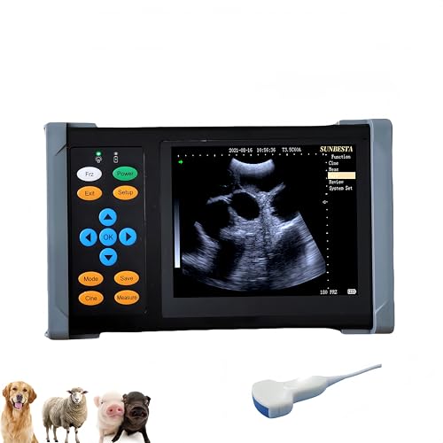 SUNBESTA A20 Portable Ultrasound Machine for Pregnancy, at Home Ultrasound Machine for Dogs, Cats, Pigs, Sows, Sheep, and Goats Pregnancy Check (Convex Probe)
