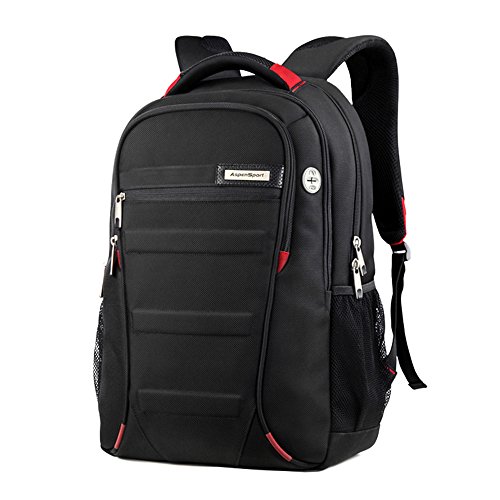 Aspensport Laptop Computer Backpack for Business College Students Bookbag - Water Repellent