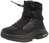 Skechers Damen Unterwegs Tempo Highland Wanderstiefel, Black Leather/Textile, 39 EU