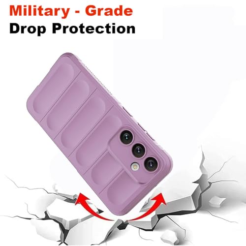 Image of amazon basics Mobile Cover for Samsung Galaxy S23 FE 5G | Full Camera Protection | Liquid Silicon Case | Flexible Bumper Case for Samsung Galaxy S23 FE 5G (Purple)