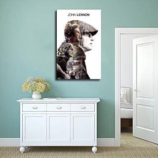 Poster John Lennon (9) sur toile pour décoration de chambre à coucher, paysage sportif, bureau, chambre, cadeau, 20 x 30 cm - Les Beatles, Paul McCartney, John Lennon, RIngo Starr, George Harrison Poster John Lennon (9) sur toile pour décoration de chambre à coucher, paysage sportif, bureau, chambre, cadeau, 20 x 30 cm – Image 4