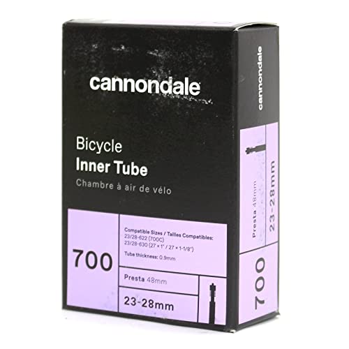 Image of Cannondale Presta Valve Tube Black, 700 x 23-28mm/48mm