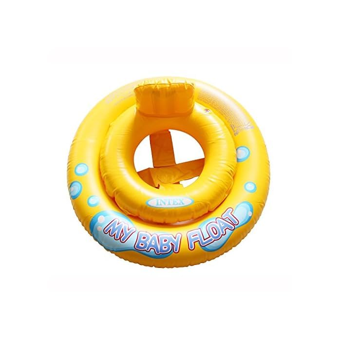 Image of Inflatable Kiddie Float | Water Baby Floater for Kids| Safe Anti-flip Diaper Style Swim Tube Rider| Swim Pool Tube for Toddlers|Multicolor Cute Swimming Pool Safety Seat (My Baby Float)
