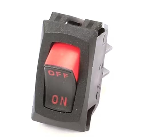 Fits Low Temp Industries 15A 250 VAC 1924R Rocker Switch, On/Off, 20 Amp 125 Volt, 15 Amp 250 Volt for DI-222-IC, DI-MX Series, SPC-FT Series