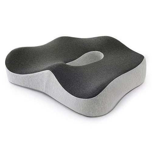 Consejos para Comprar Cojines para espalderas y sillas del mes. 50 SNORF Cojines para Silla - Cojín Ortopedico de Memory Foam, Cojin para Coxis y Ciático Lumbar, Diseño Único, Envolvente y Reductor de Presión, Brinda Experiencia de Sentarse...