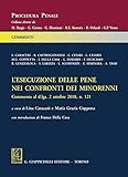  L\'esecuzione delle pene nei confronti dei minorenni. Commento al d.lgs 2 ottobre 2018, n. 121