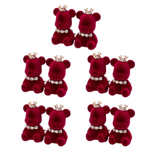 [Vdaxvme] Instants Waist Clasps Featuring Lovely Plush Bear Designs and Comfortable Flocking Materials Lovely Bear Waist Adjuste