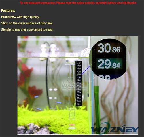 PetzLifeworld Aquarium Fish Tank Sticker Thermometer (Pack of 1) 1