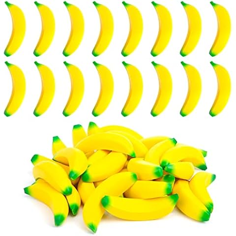 LovesTown 30PCS Banana Stress Toys, Stretchy Banana Fidget Toys Mini squishies Banana Toys for Stress Relief Kids Adults Party Favors Cover