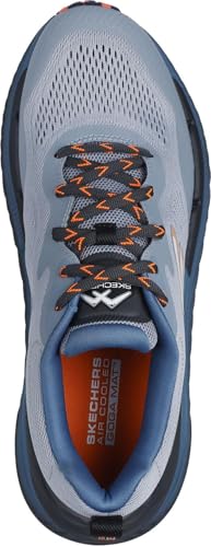 Skechers - Mens Max Cushioning Premier Trail 2.0 Sneakers, Color Gray/Blue, Size: 10 M US2