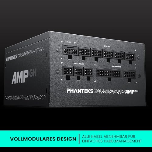AMP GH 750W 80 PLUS Gold Netzteil, PCIe 5.1, ATX 3.1-750 Watt, nero - Alimentatore - Immagine 2