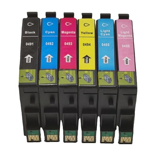 Cartouche d'encre T0495 r230 r210 encre d'imprimante bleu clair pour impression photo domestique