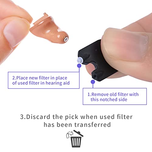 For Oticon Hearing Aid Minifit Wax Guard Filters Prowax Replacement Cerumen Stop Suitable For Oticon Rite Ric Models (3) #TOP3
