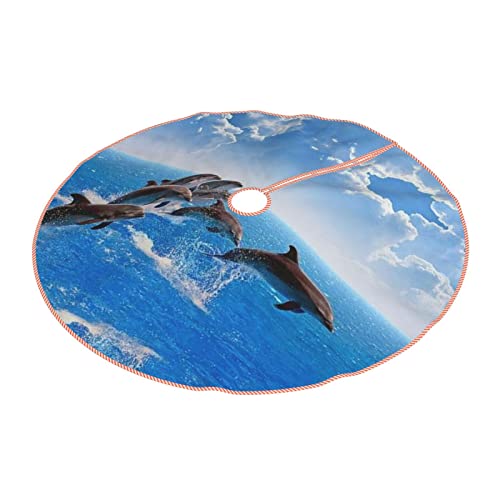 Jupe de sapin dauphin 3D 122 cm pour décorer votre intérieur - 3