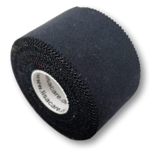 LisaCare Sport Tape, 6 Rolls 3.8 cm Wide, Black Sports Tapes, Football Tape, Athletic Tape, Strong Hold & Easy to Tear - Image 2