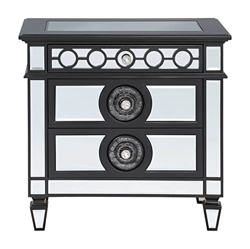 Acme Furniture Varian Ii Nightstand, Black Silver #TOP3