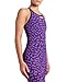 ARENA Powerskin Carbon Air2 Kneeskin Closed Back Women's Racing Swimsuit Limited Edition Full Body Short Leg One Piece Athletic Tech Suit, Leopard Print Violet, US Size 24