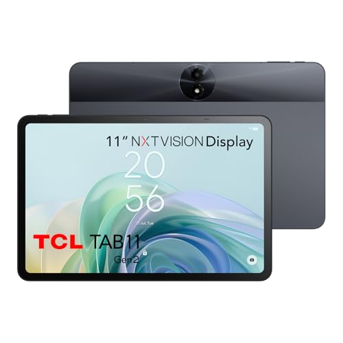 TCL TAB 11 Gen 2 Tablet 11-inch NXTVISION Display 256GB Storage (Expandable up to 1TB) 6GB RAM (+6GB RAM Expansion) 8000mAh Battery Fast Charging Android WiFi Tablet