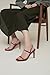 Women's Strappy High Heeled Sandals Open Toe Ankle Strap heels Comfy Weddings Shoes,Light Blue Pu,5.5,Burgundy Pu,7.5,S1
